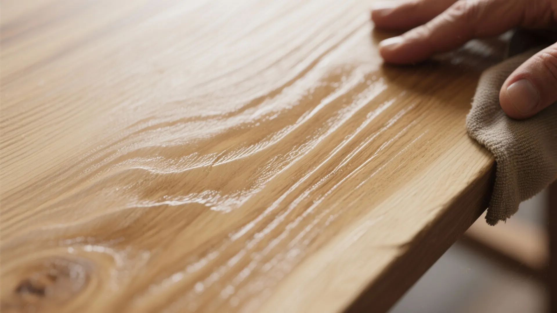 4. Stain lightly or use natural oil to show movement