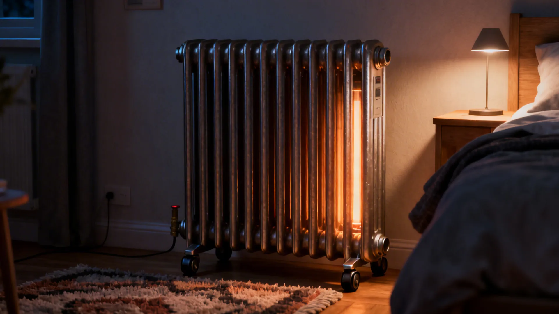2. Oil-filled radiator for gentle, long-lasting heat