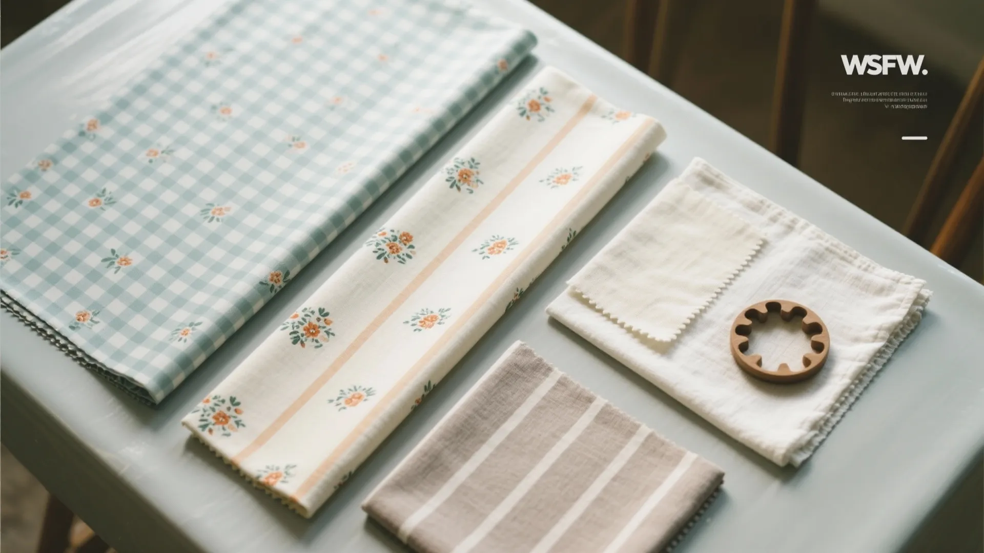 Idea 3: Laminated linen or oilcloth that looks grown-up
