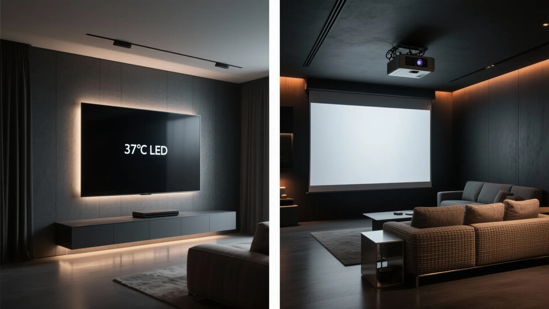 Projector vs OLED for small rooms