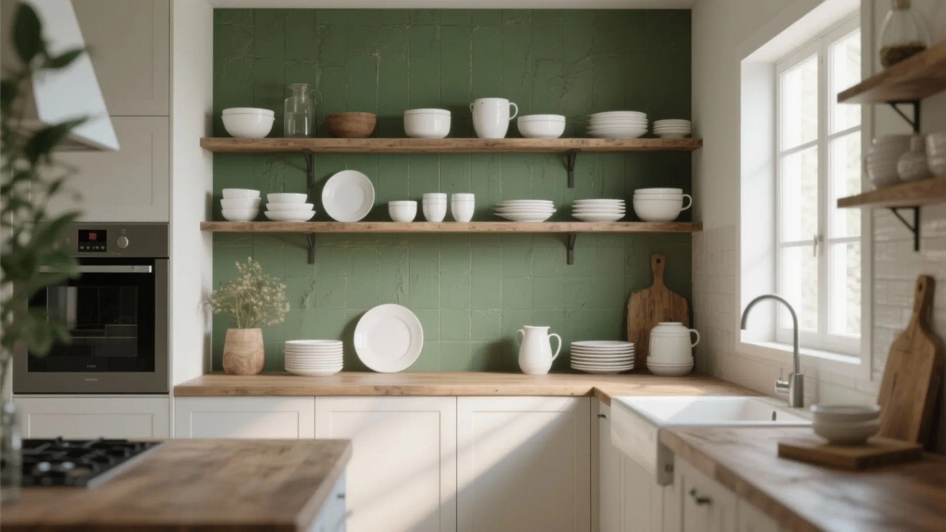 9. Olive Accent Wall