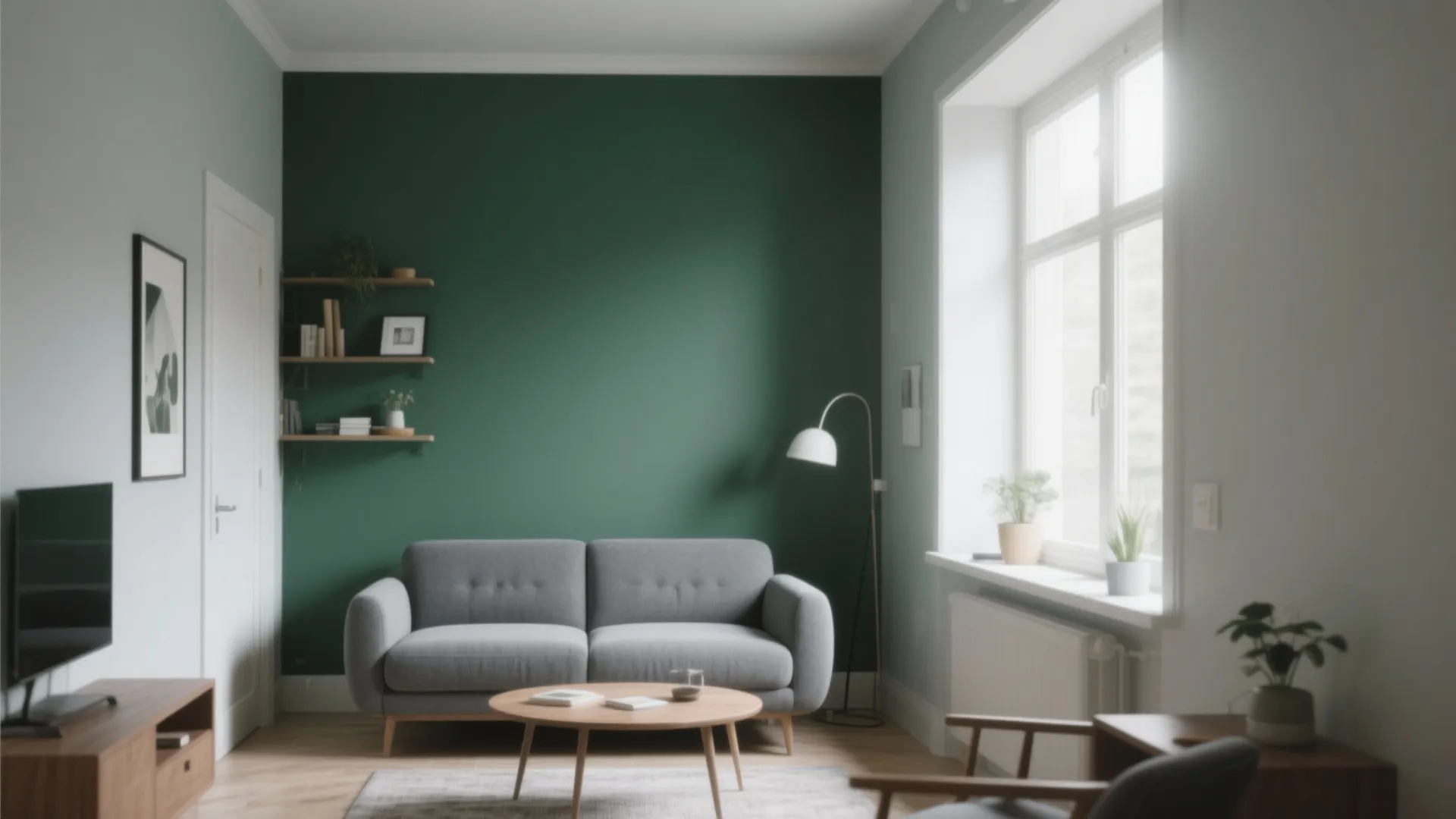 2. Statement Olive Accent Wall