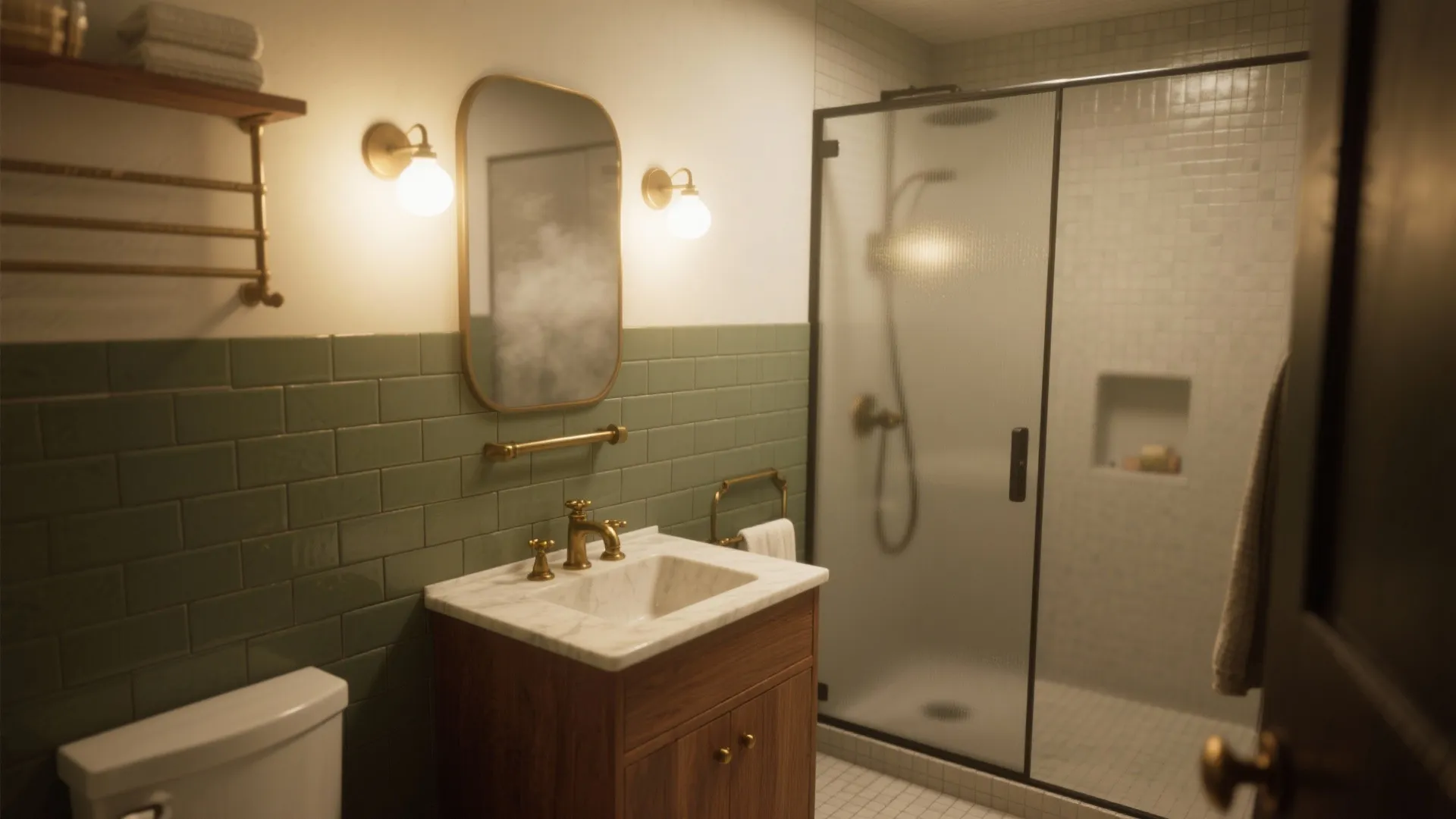 4. Olive Bathroom Retreat