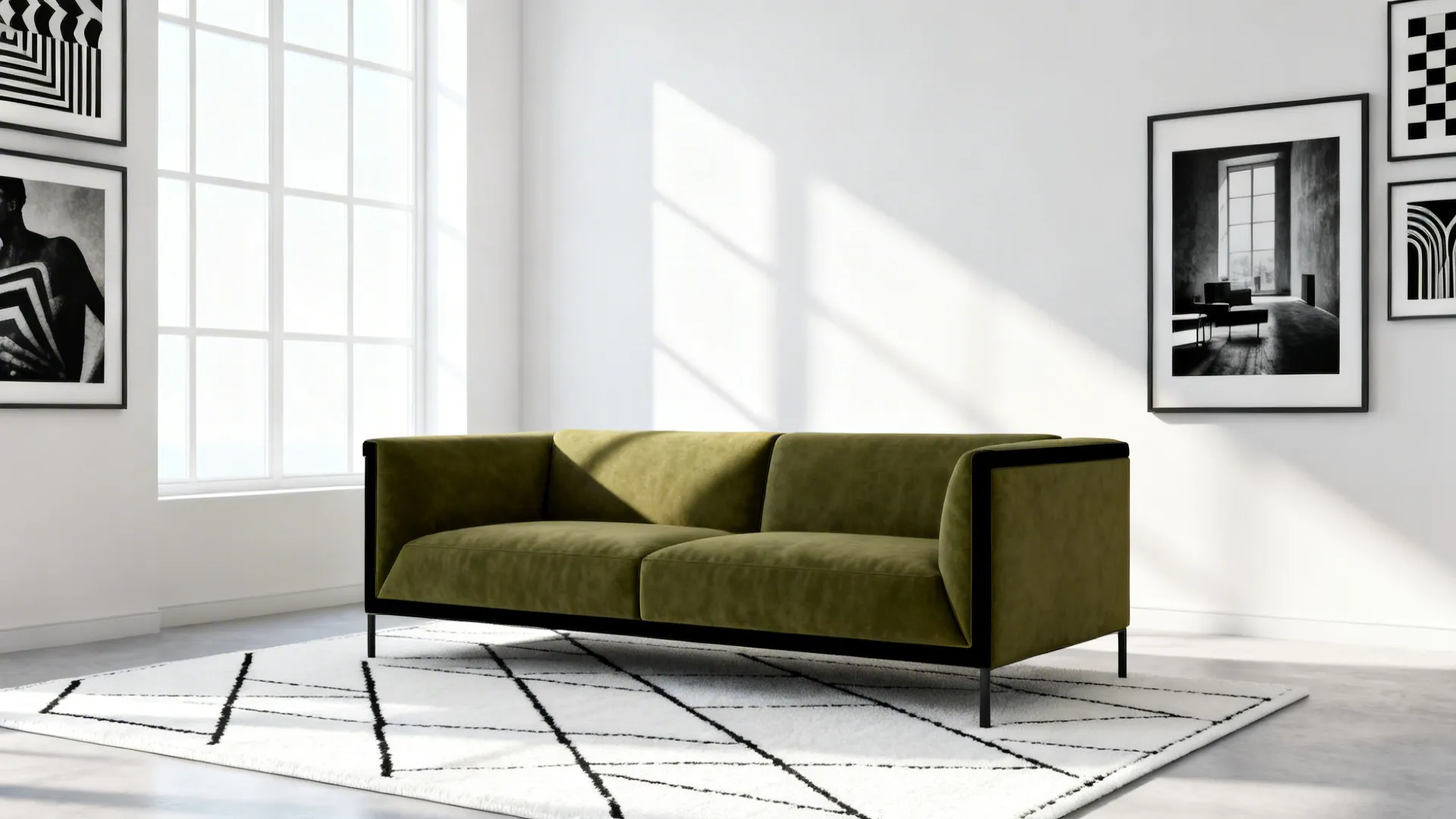 5. High-Contrast Black & White Accents