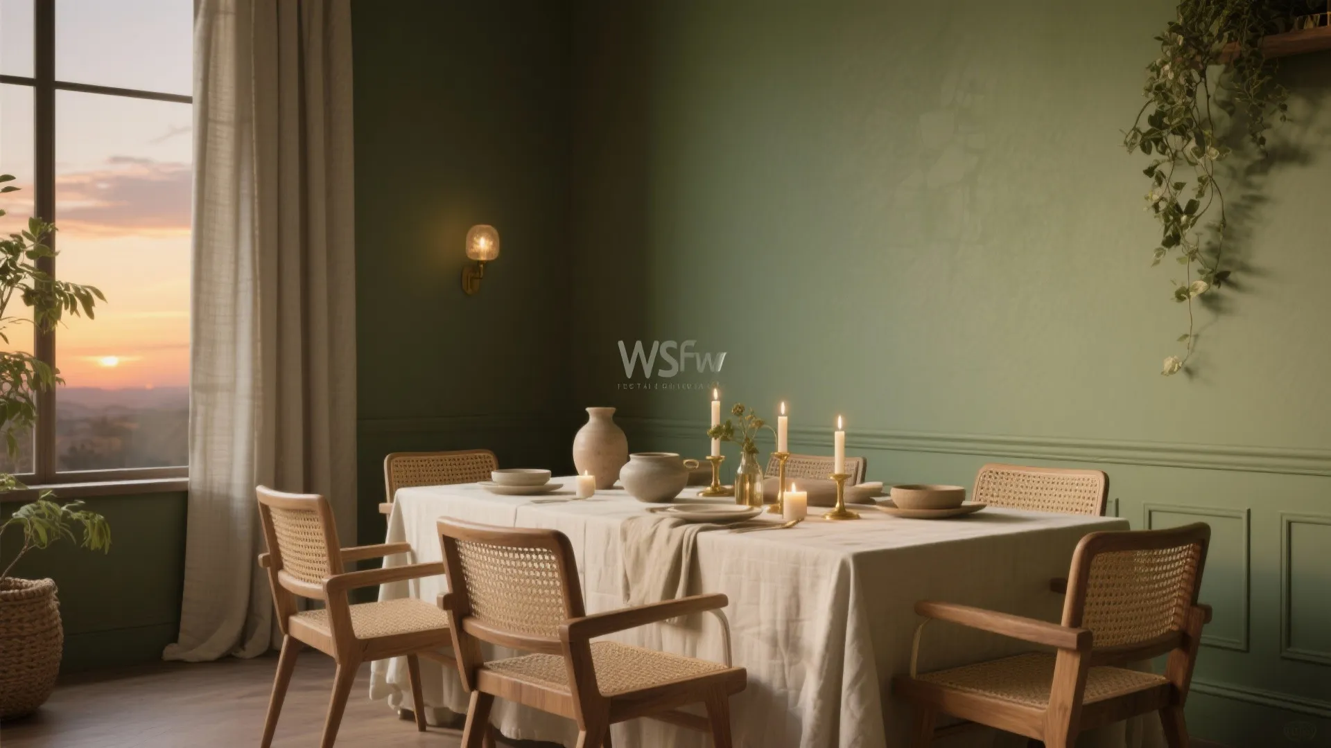 Nature-Inspired Greens and Earth Tones