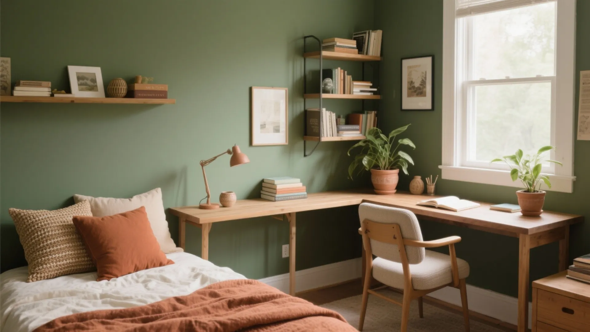 4. Olive Green and Earthy Accents