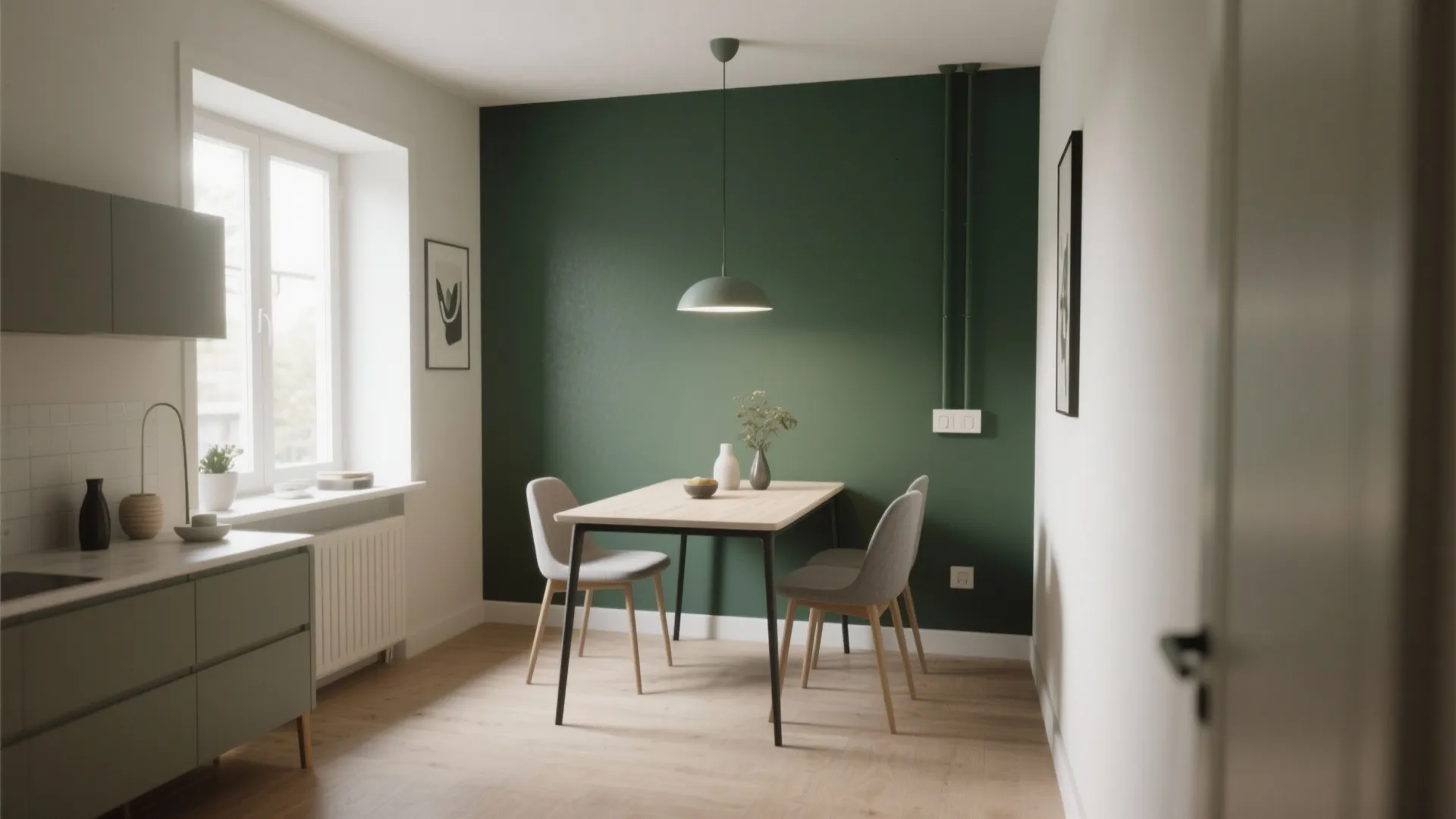 Bold Accent Wall with Paint or Wallpaper