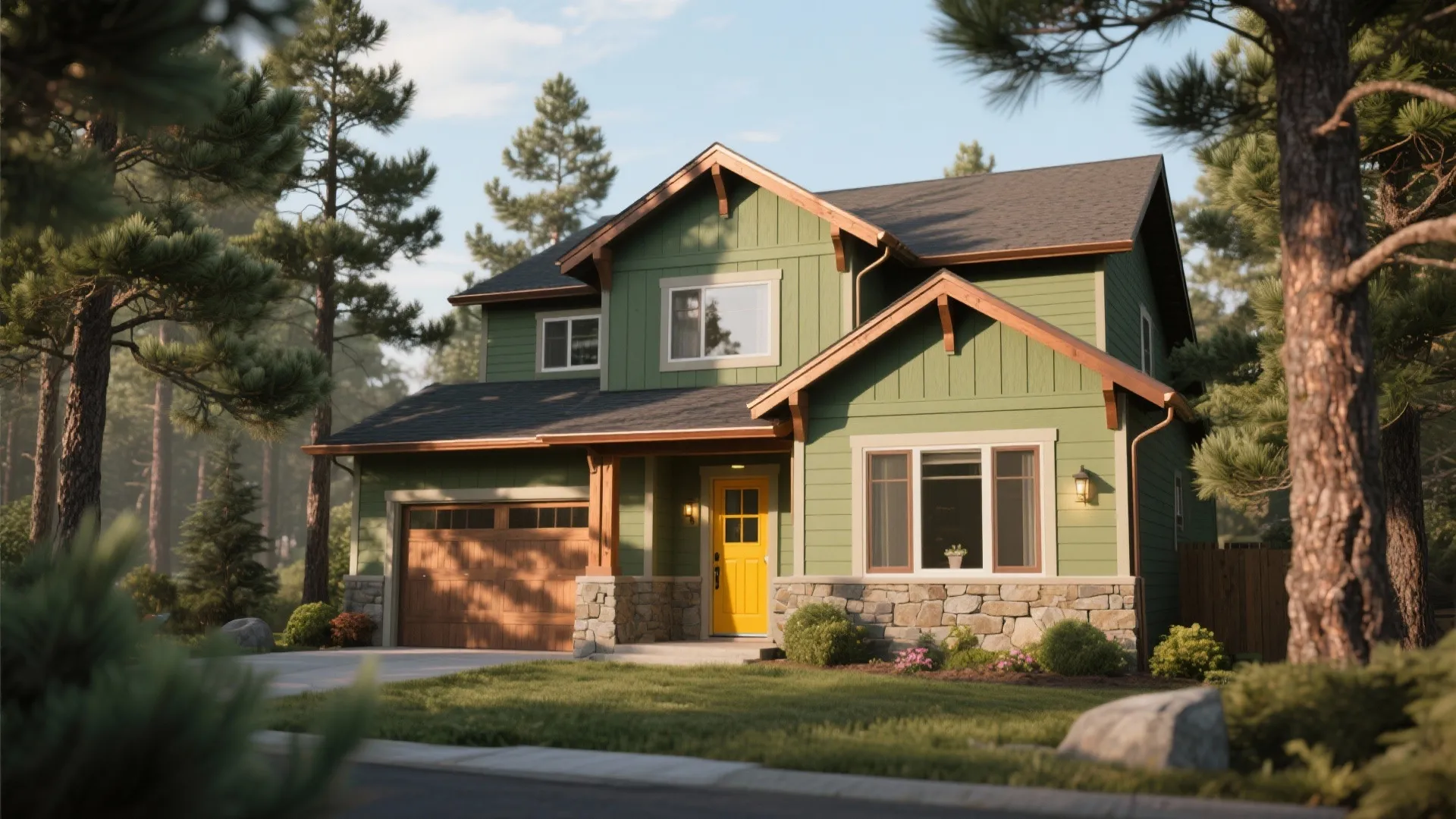 4. Olive Green Serenity