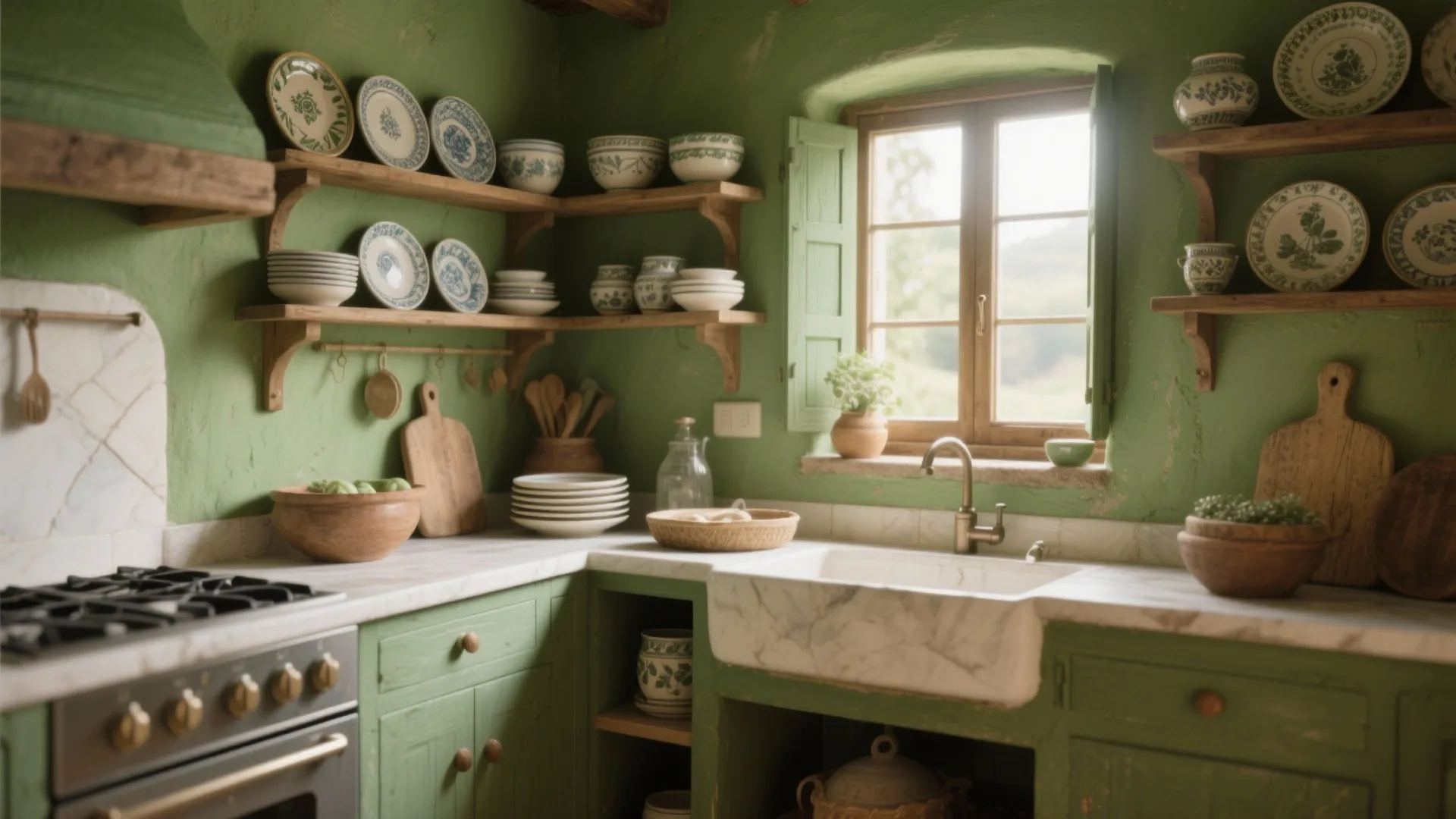 3. Olive Green Serenity