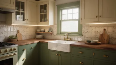 5 Rustic Olive Green Kitchen Cabinet Ideas