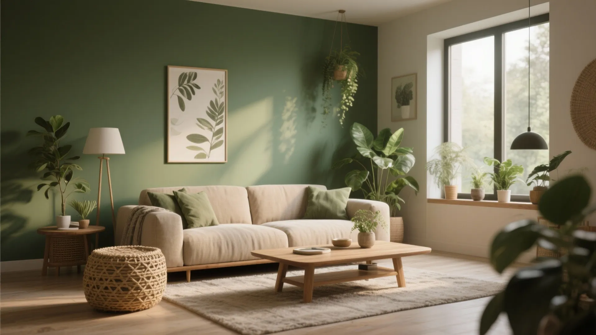 Olive Green and Sandstone