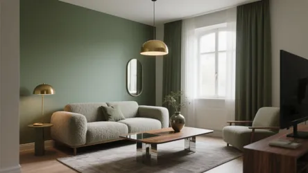 Olive Green & Grey Living Room Ideas: 5 Inspo