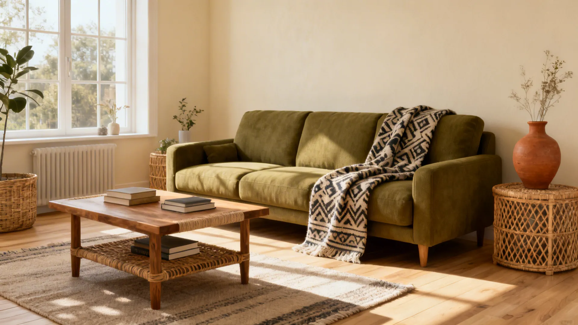 Olive Green Sofa Ideas: 5 Living Room Inspirations: Creative small-space living room ideas featuring an olive green sofa — stylish, cozy, and practical