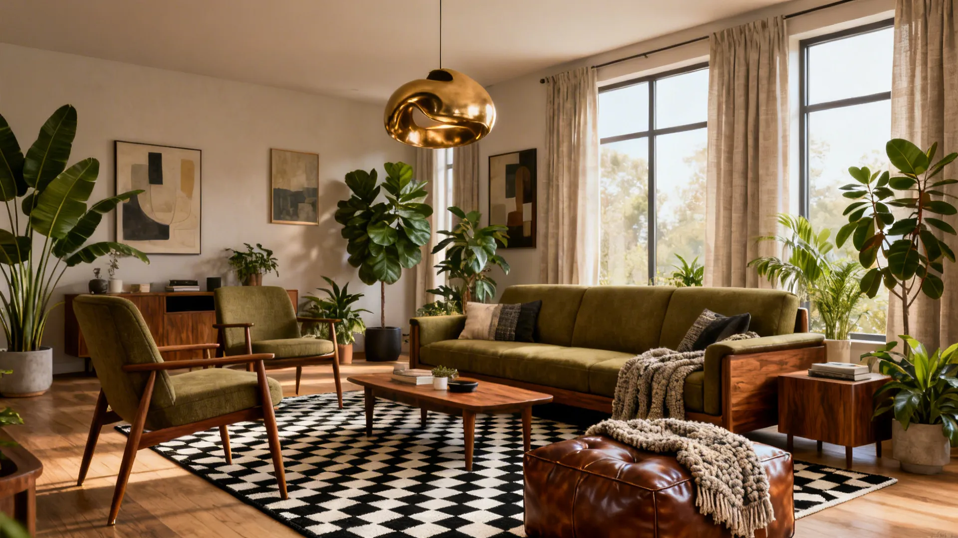 5 Mid-Century Modern Living Room Ideas