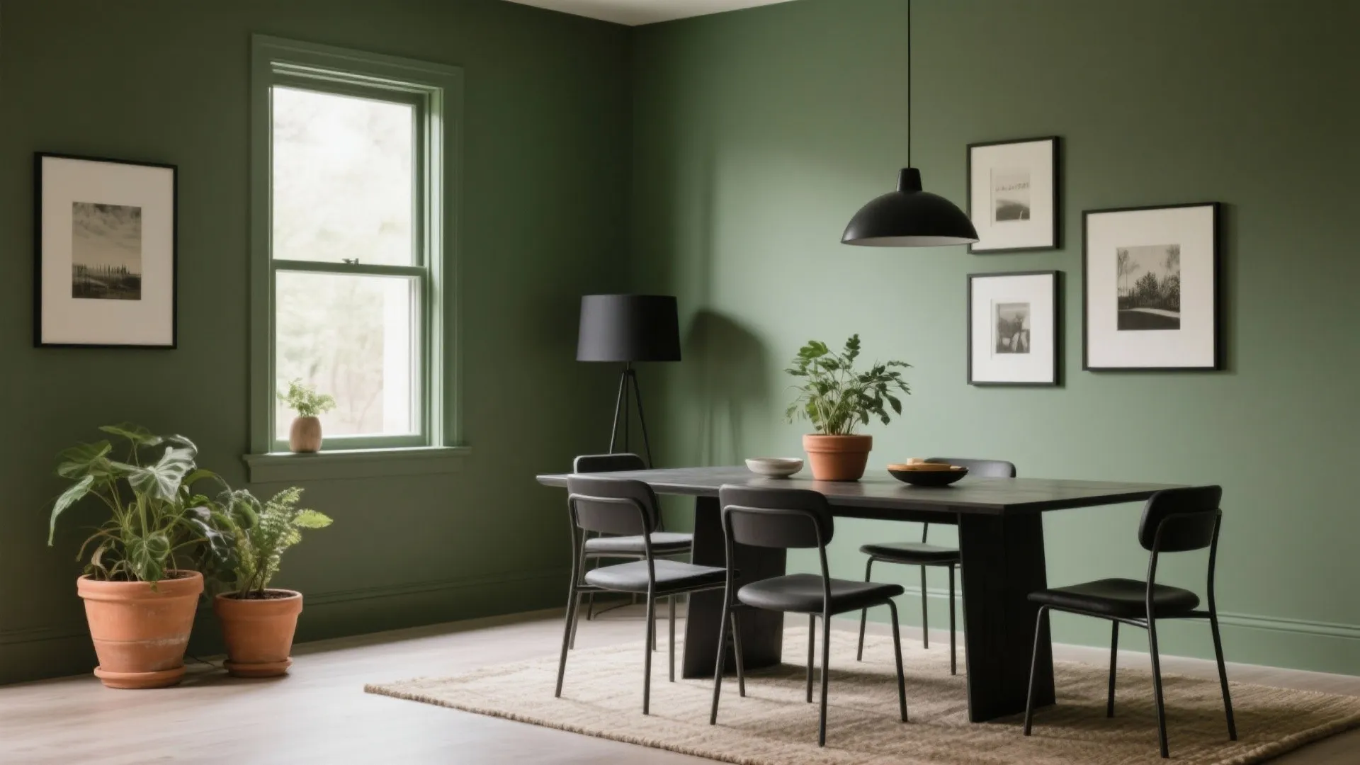 Olive Green + Terracotta + Matte Black