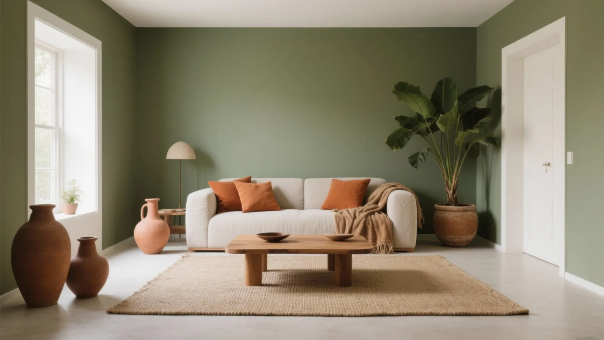 Nature-Inspired Greens and Warm Terracotta