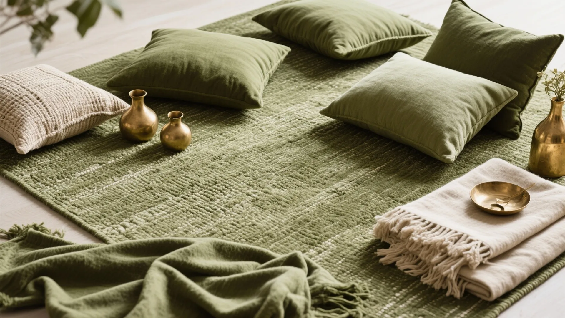 Olive-Toned Textiles