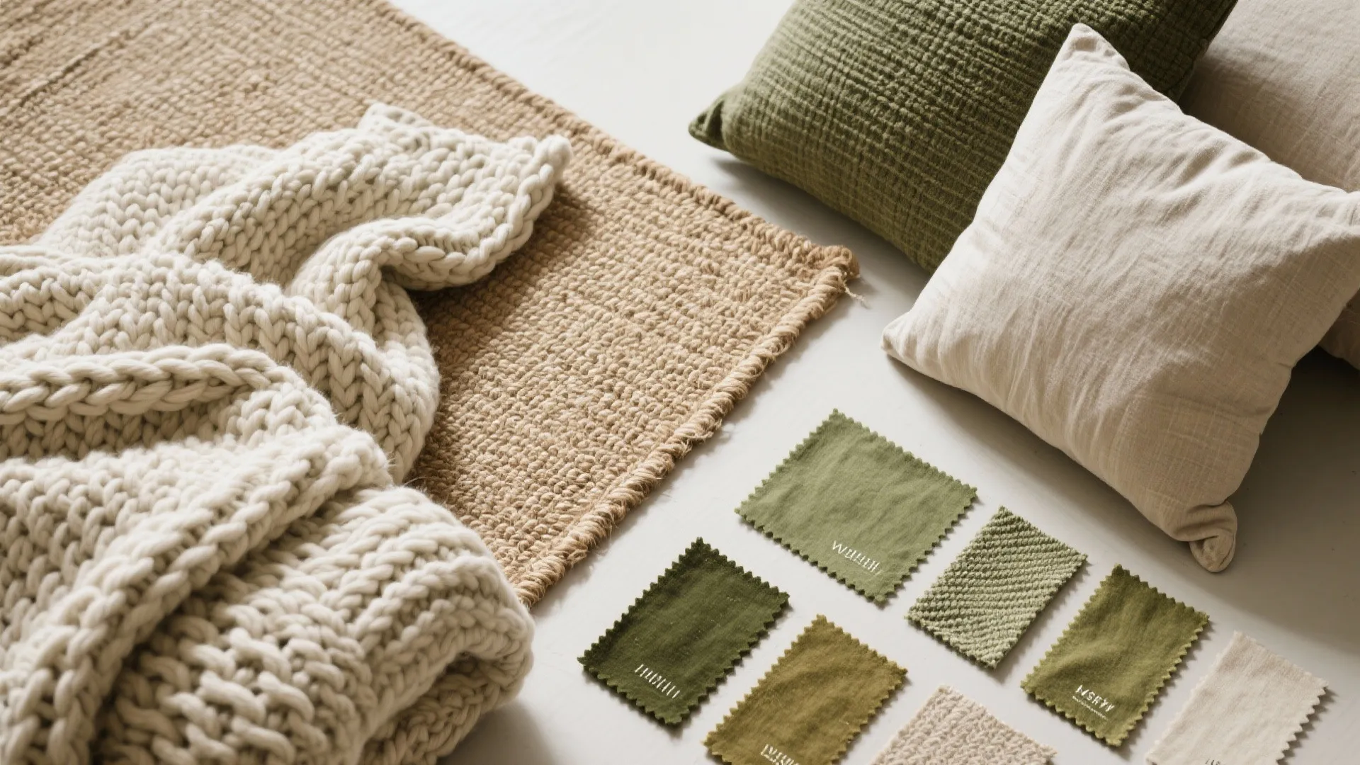 4. Layered Textures with the Olive Sofa