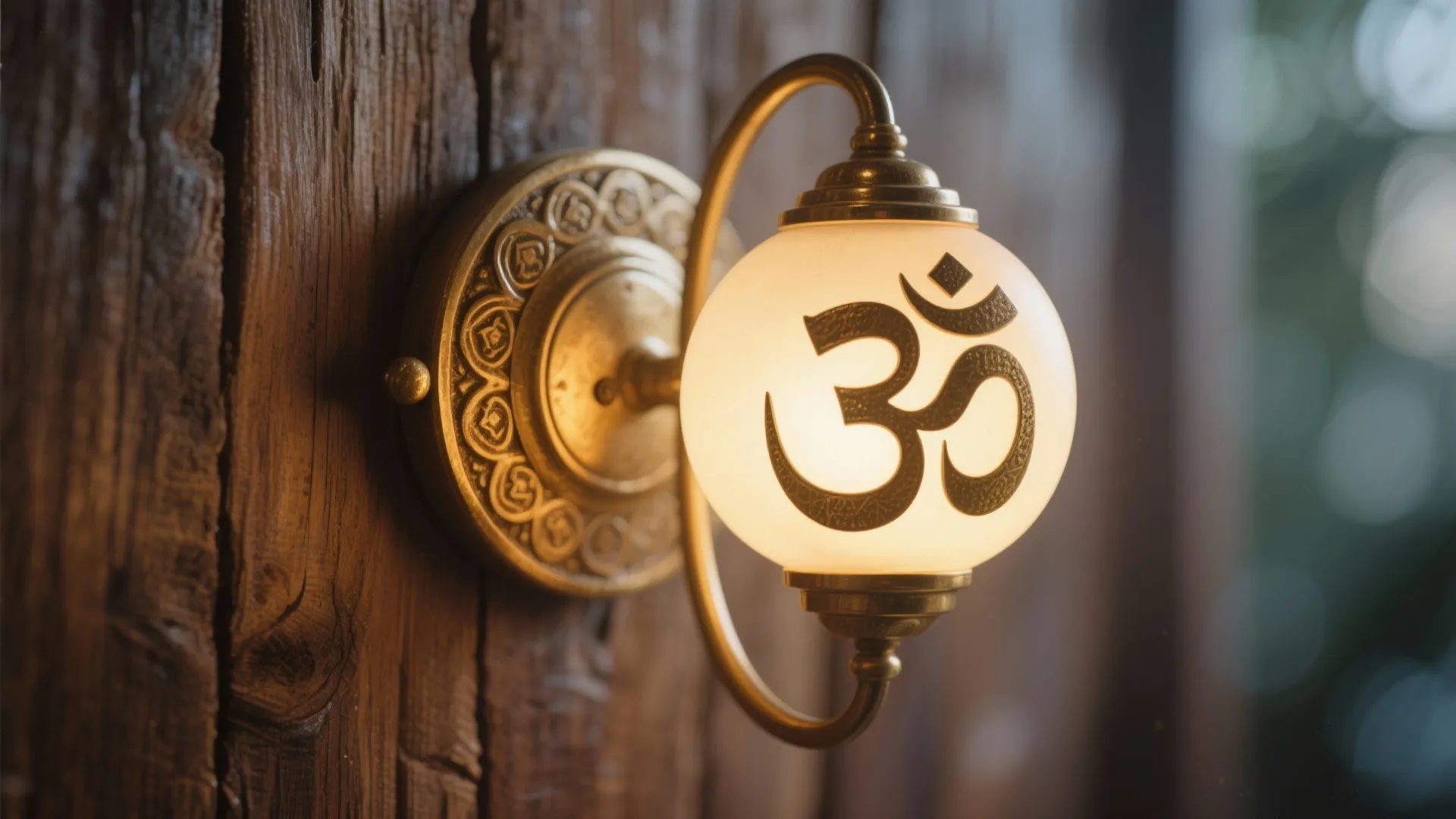 Wall-mounted Lamp with Religious Motifs