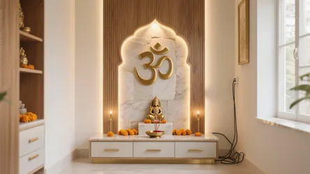 5 Ideas: Om Design for Pooja Room