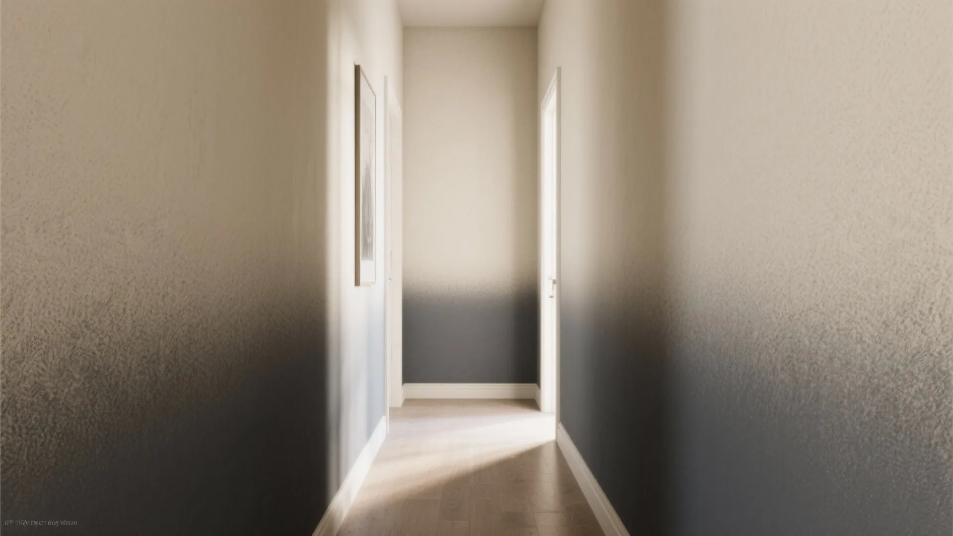 1. Ombre Accent: Vertical Gradient Narrow Wall