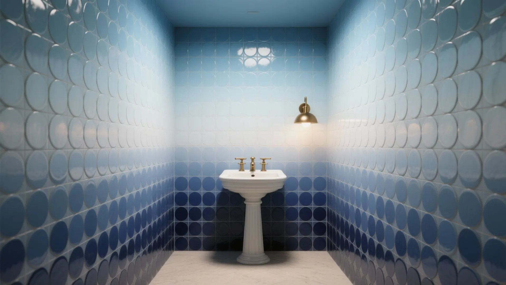 Ombre Gradients with Round Mosaics