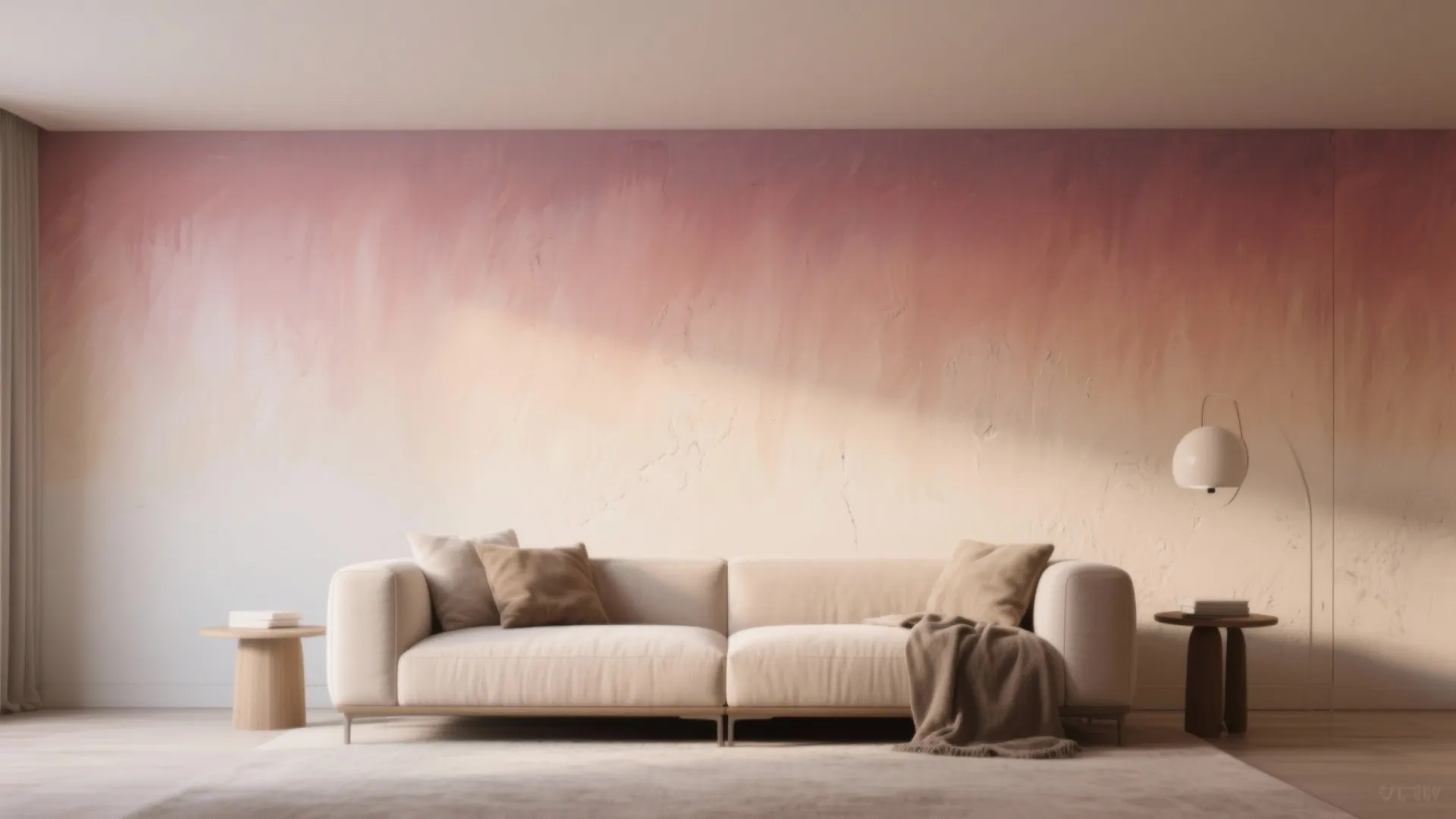 5. Blend Ceiling Paint into an Ombre Wall for Soft Transitions