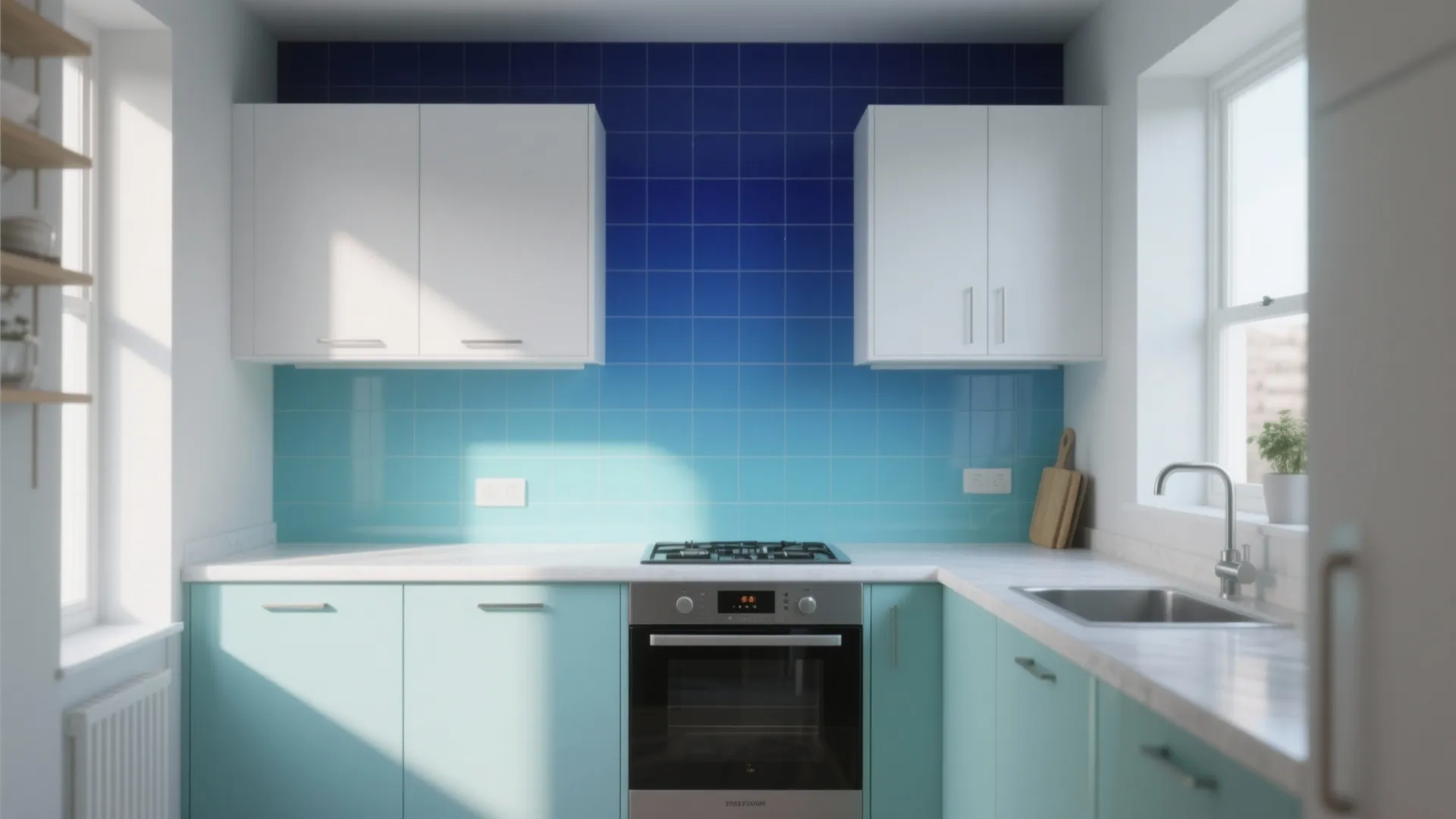 5. Gradient or Ombre Blue for Movement