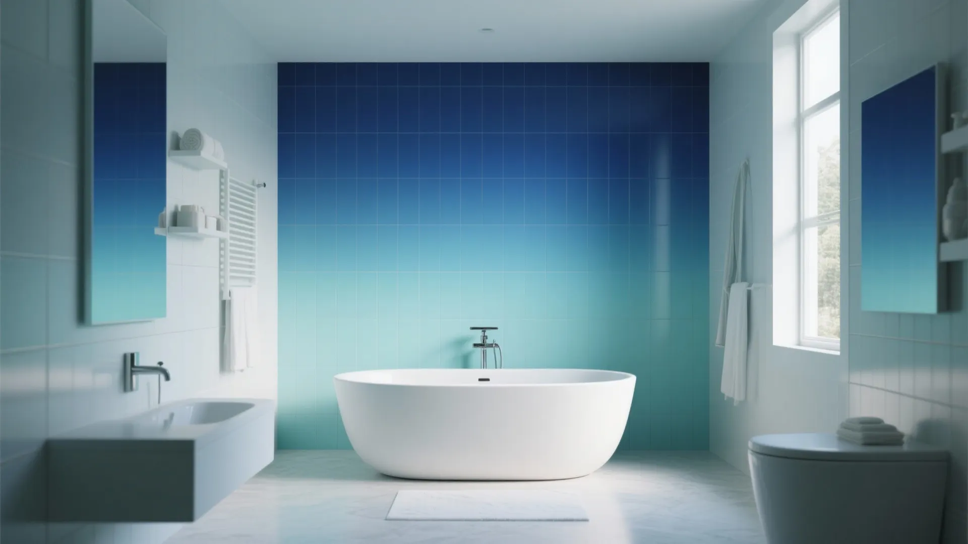 3. Ombre Feature Wall