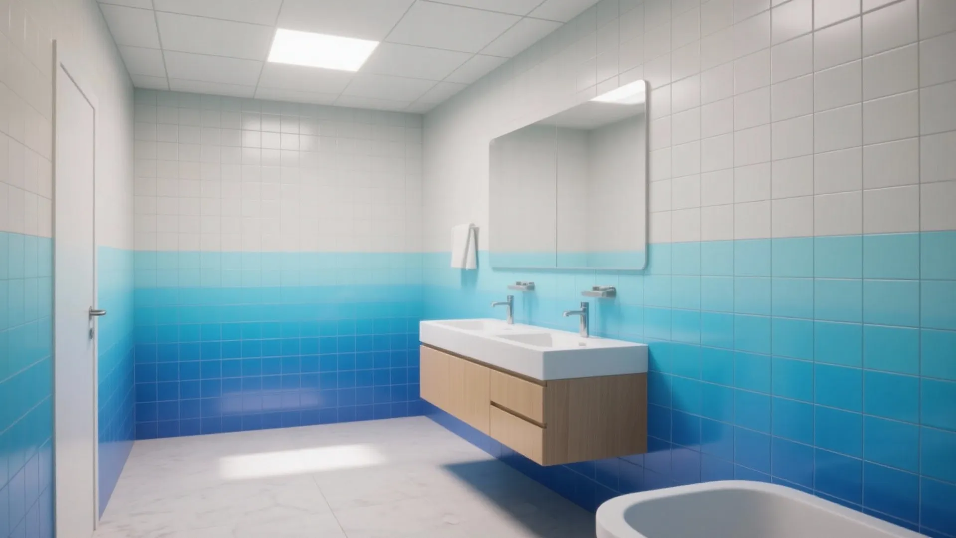 4. Gradient or Ombre Tile Layout for Movement