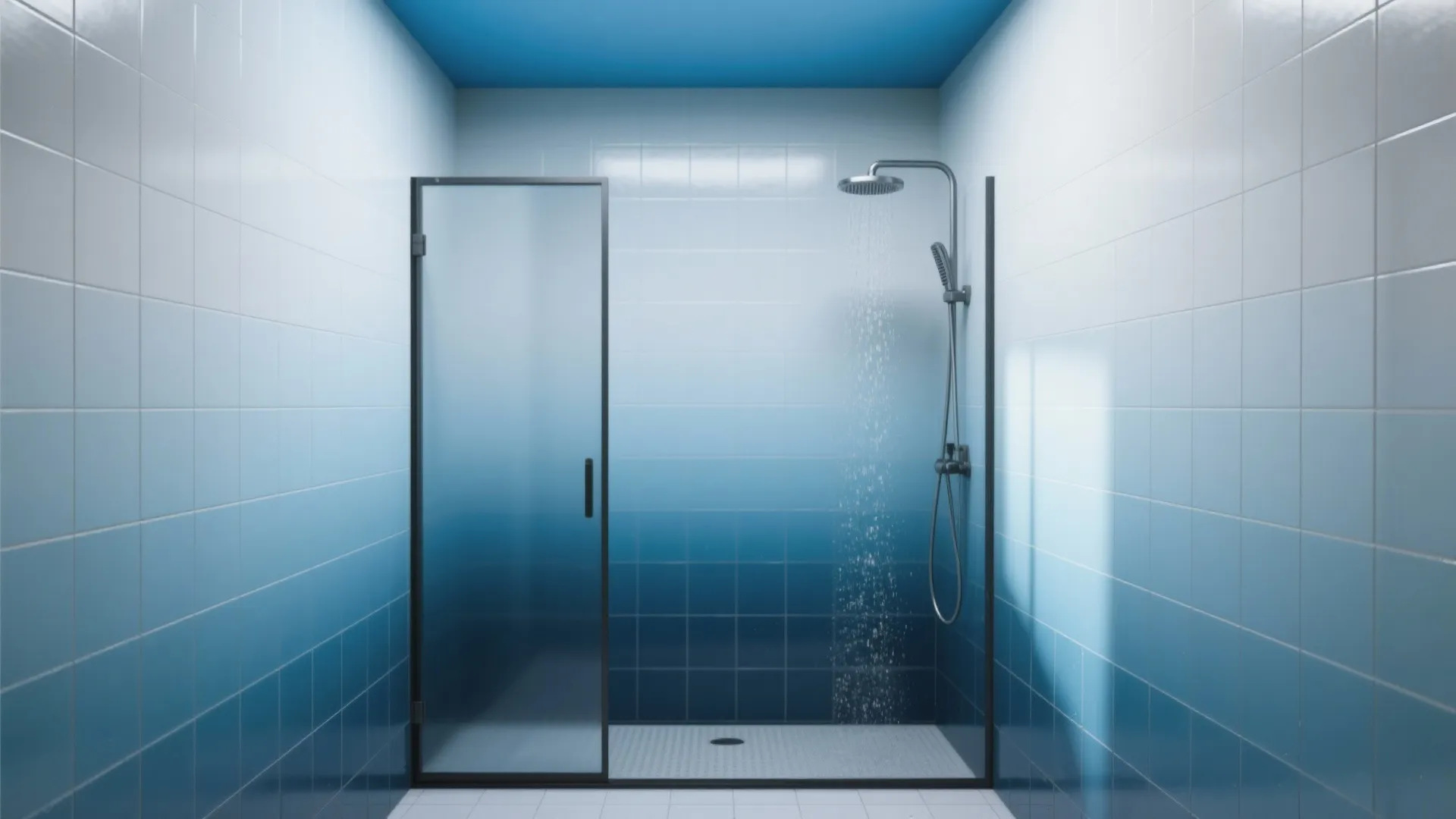 Ombre shower: from mist to deep ocean