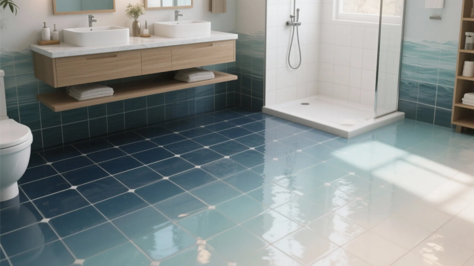 5. Ombre Gradient of Blue to White