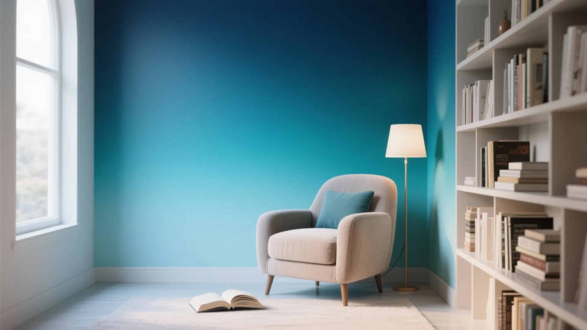 Ombre Blue Wall Gradient