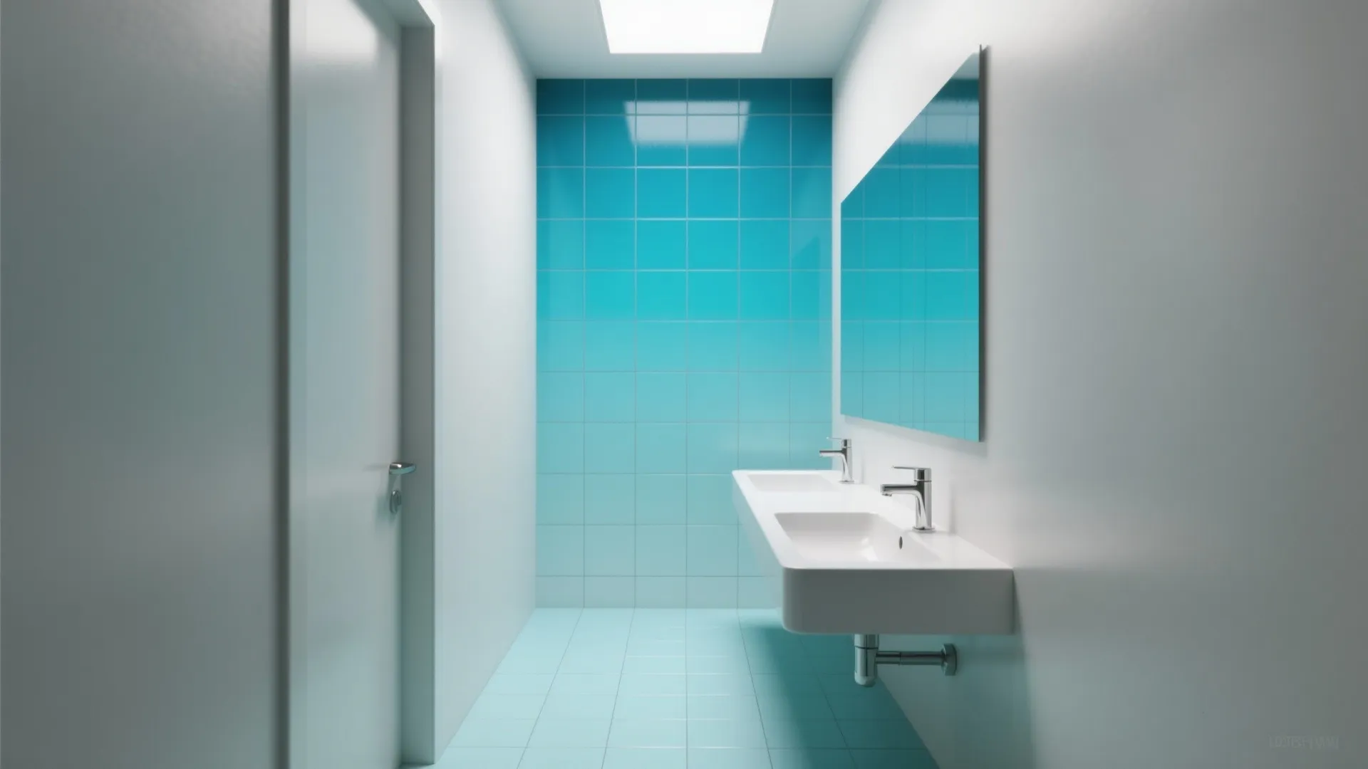 2. Gradient or Ombre Blue Tiles