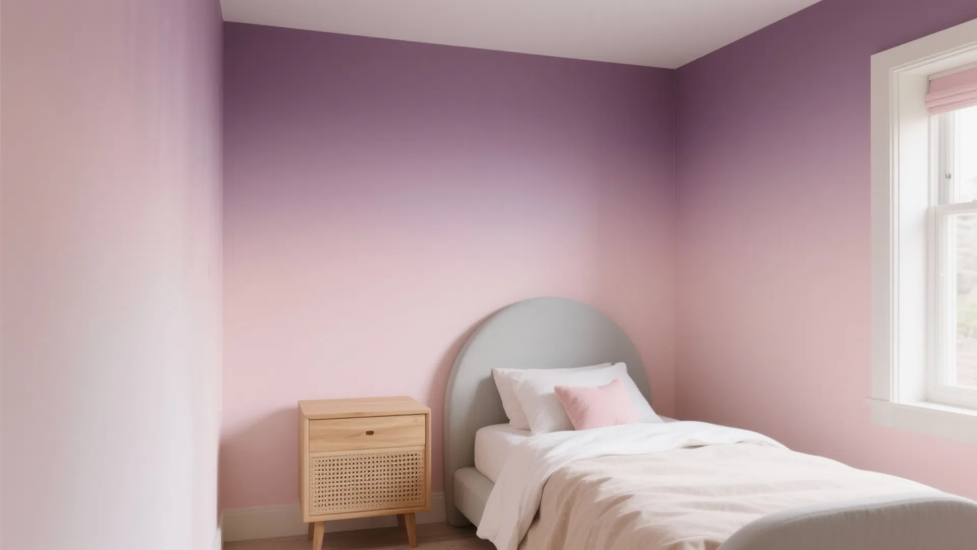 Ombré Sunrise: Blush-to-Plum Gradient