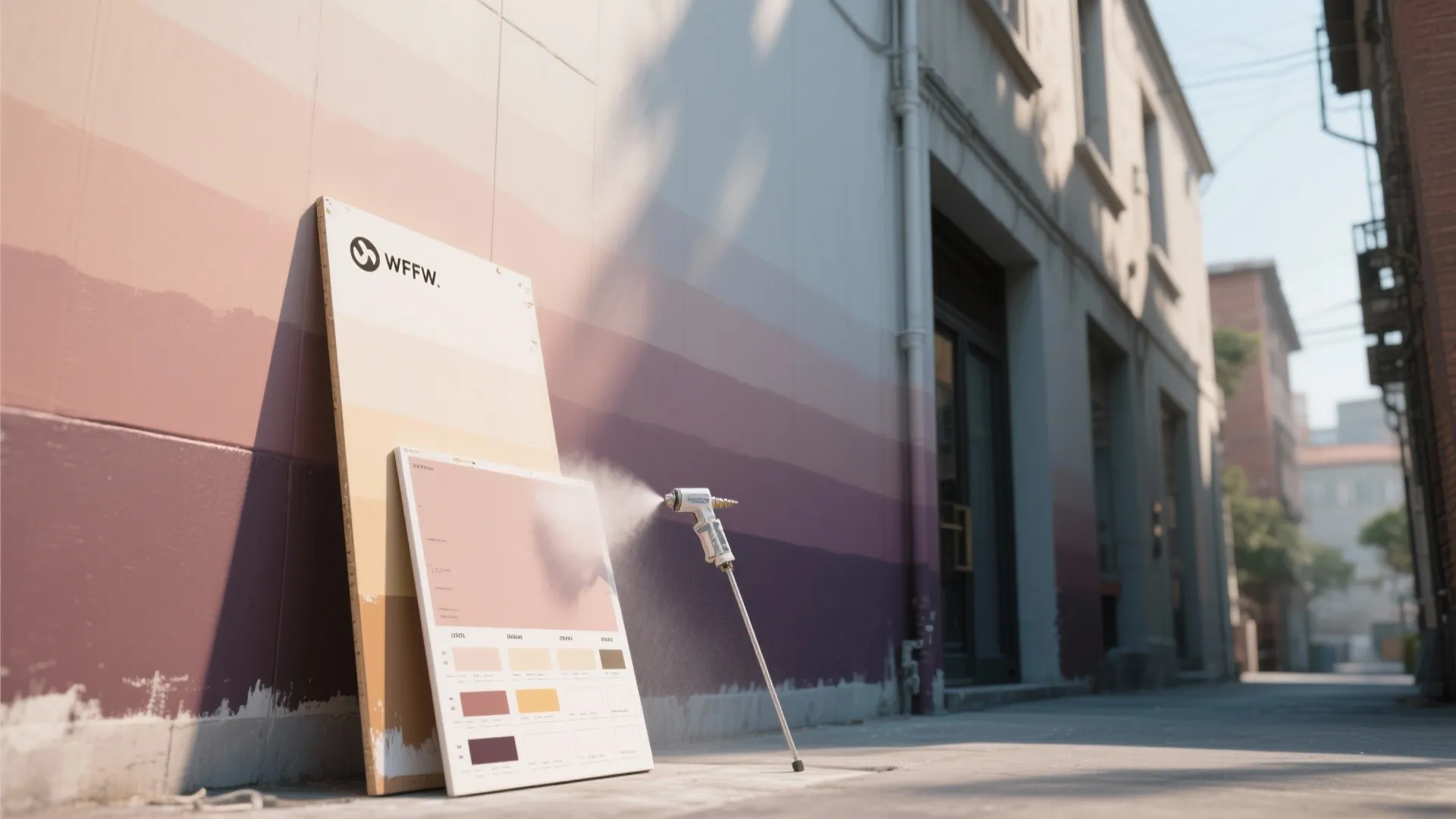 3. Ombre fades for a tiny façade that reads larger