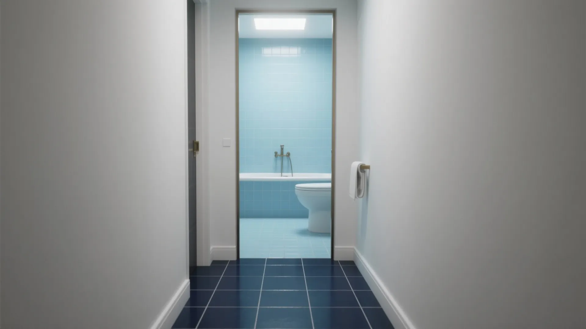 3. Ombre Floor from Dark to Light Blue