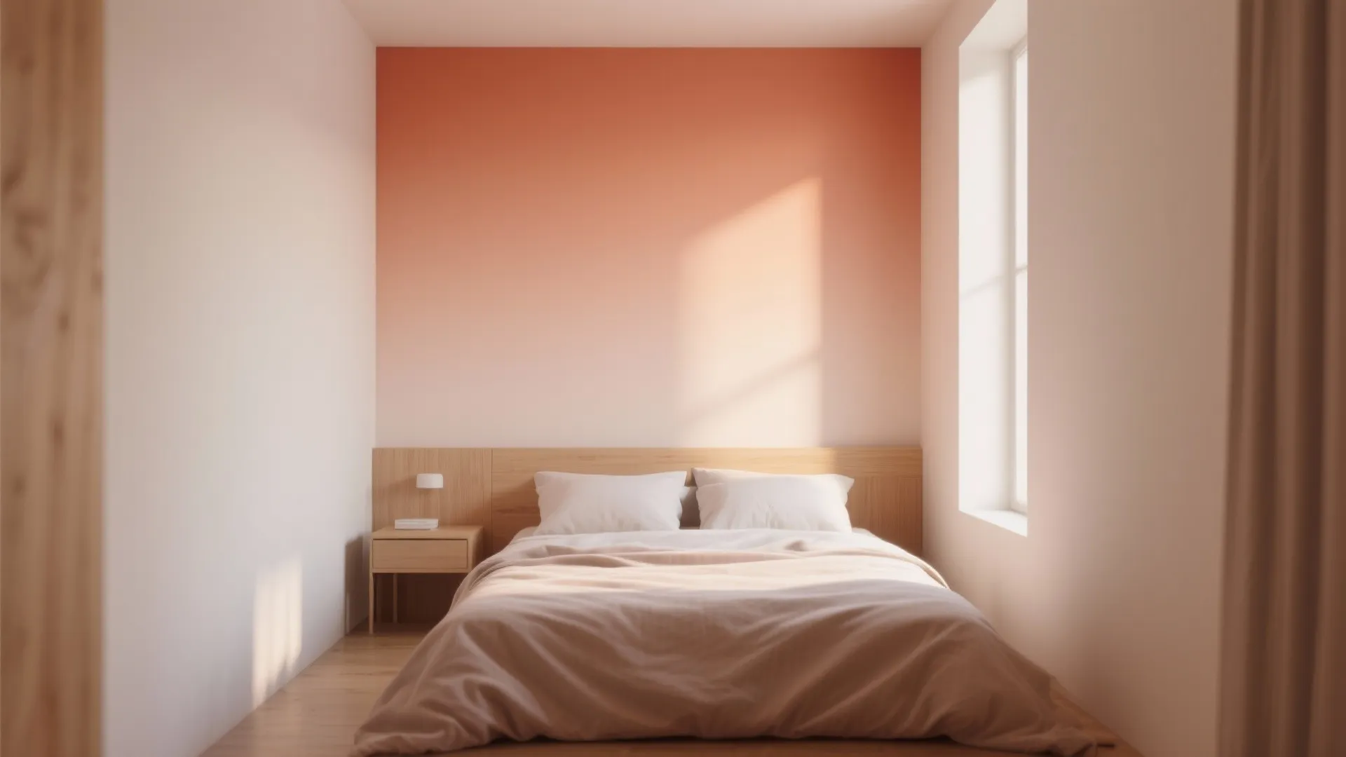 3. Ombre or gradient walls for softness