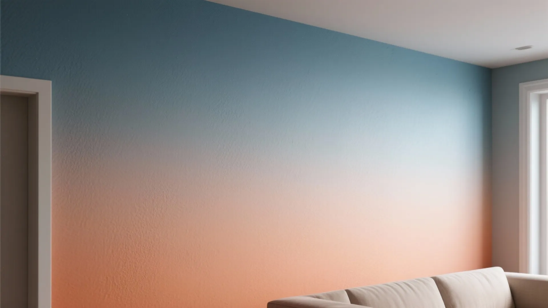 4. Subtle Gradient or Ombre Wall