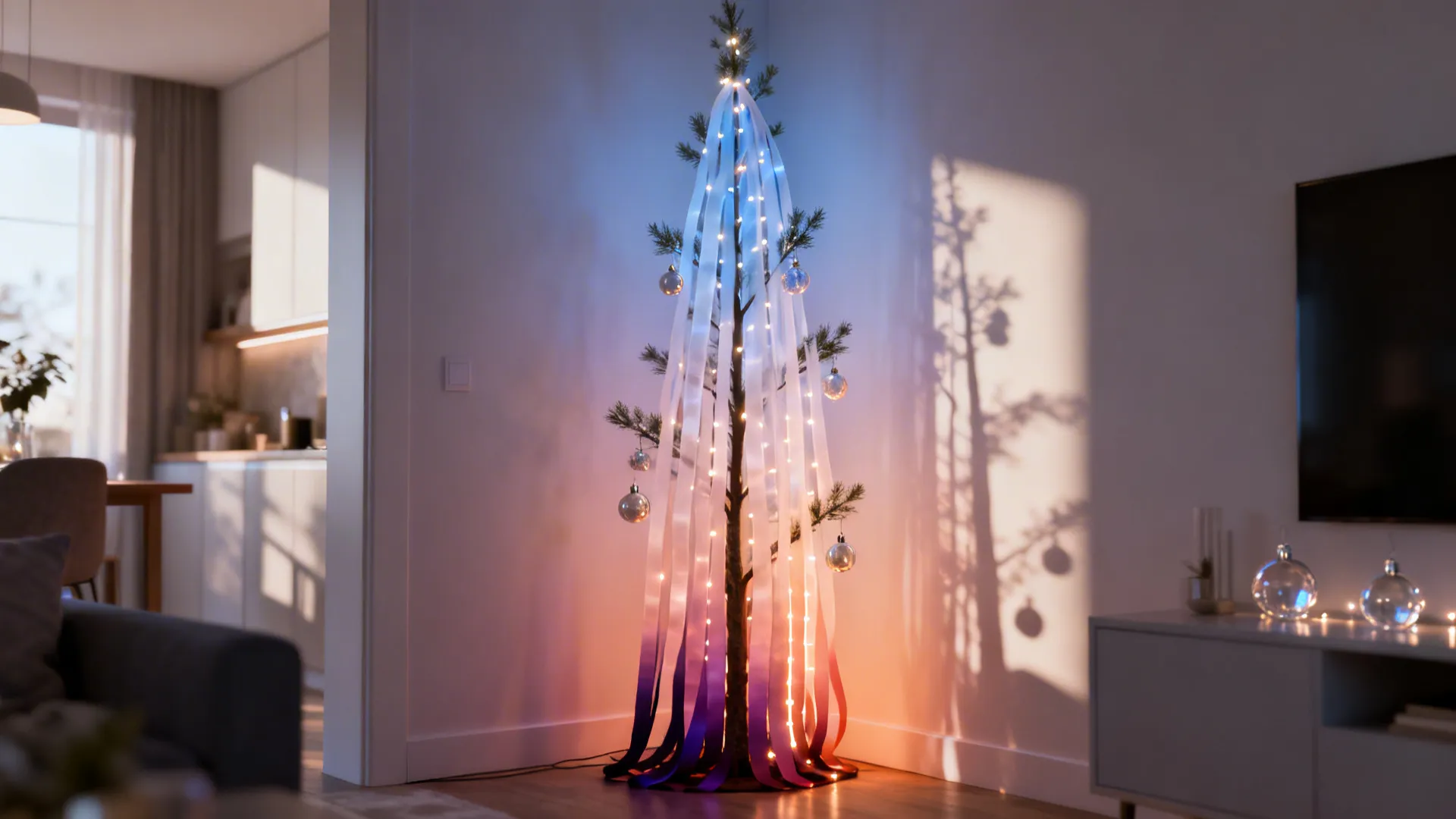 2. Ombre Garland and Gradient Lights