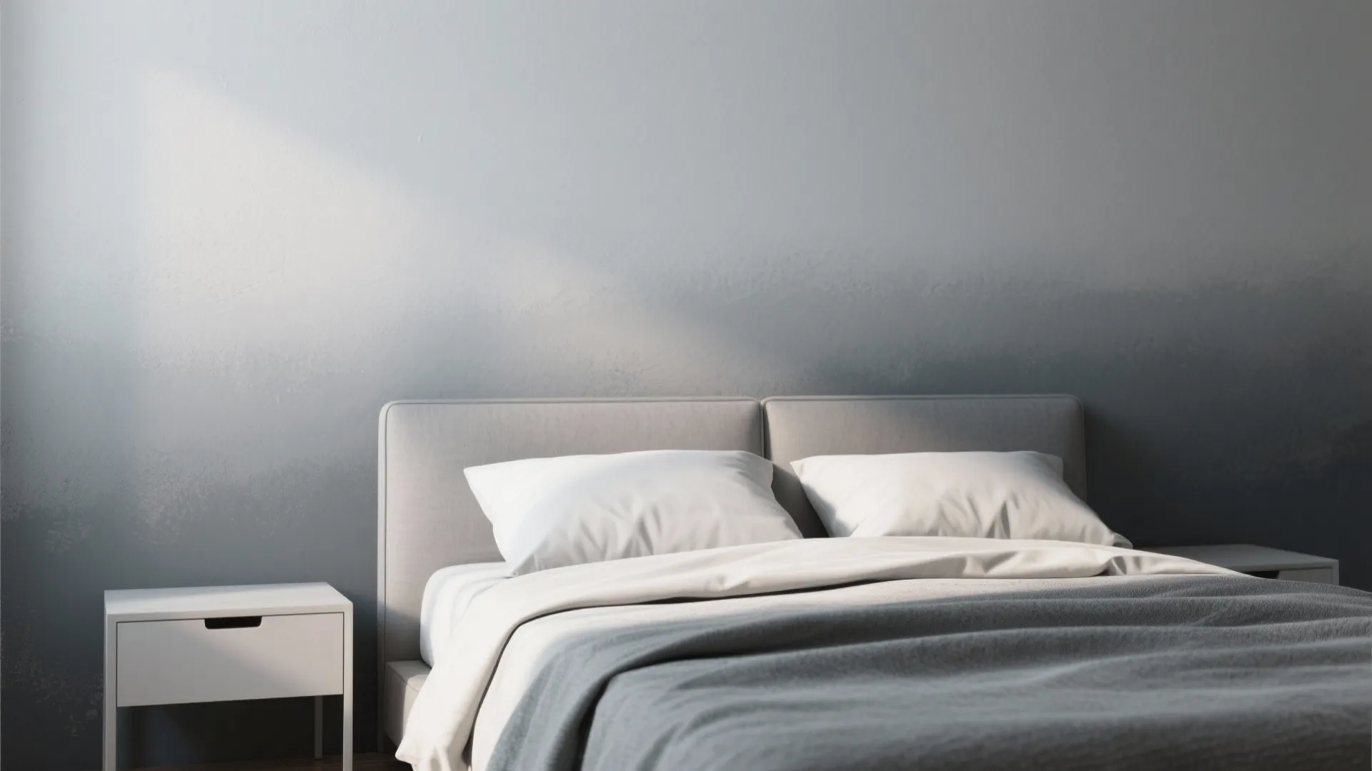 3. Soft gray ombré wall feature
