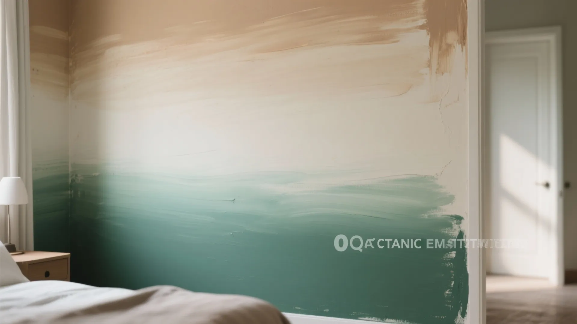 2. Ombre Graduate Half Wall