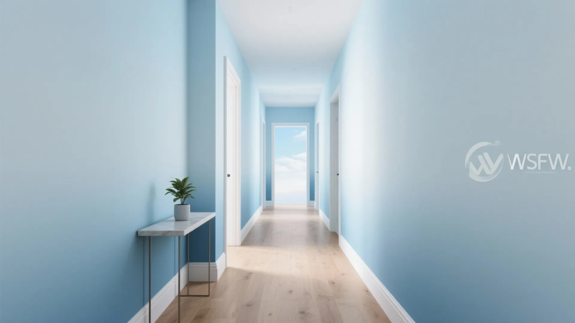 Soft gradient ombré walls