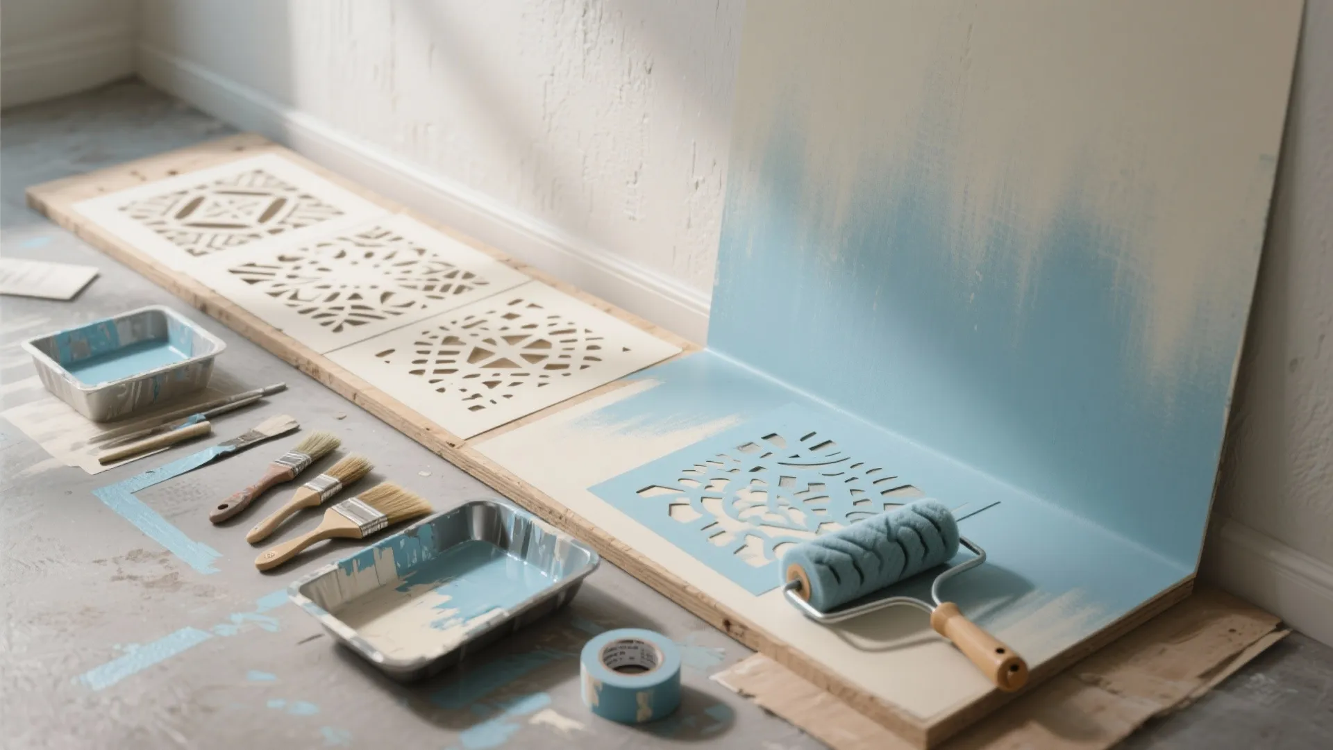 3. Ombre base plus layered stencils