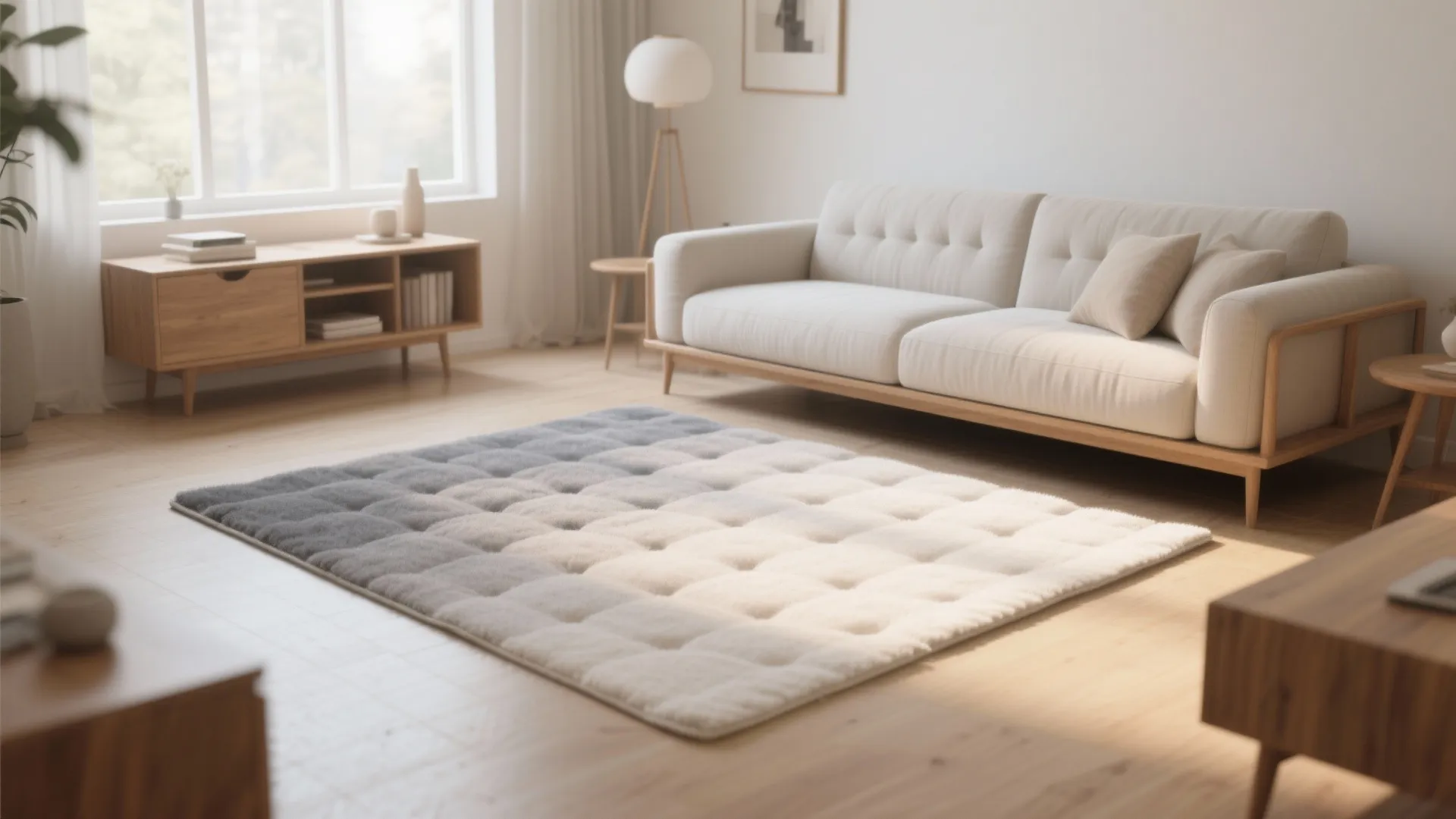 2. Soft ombré from light grey to white