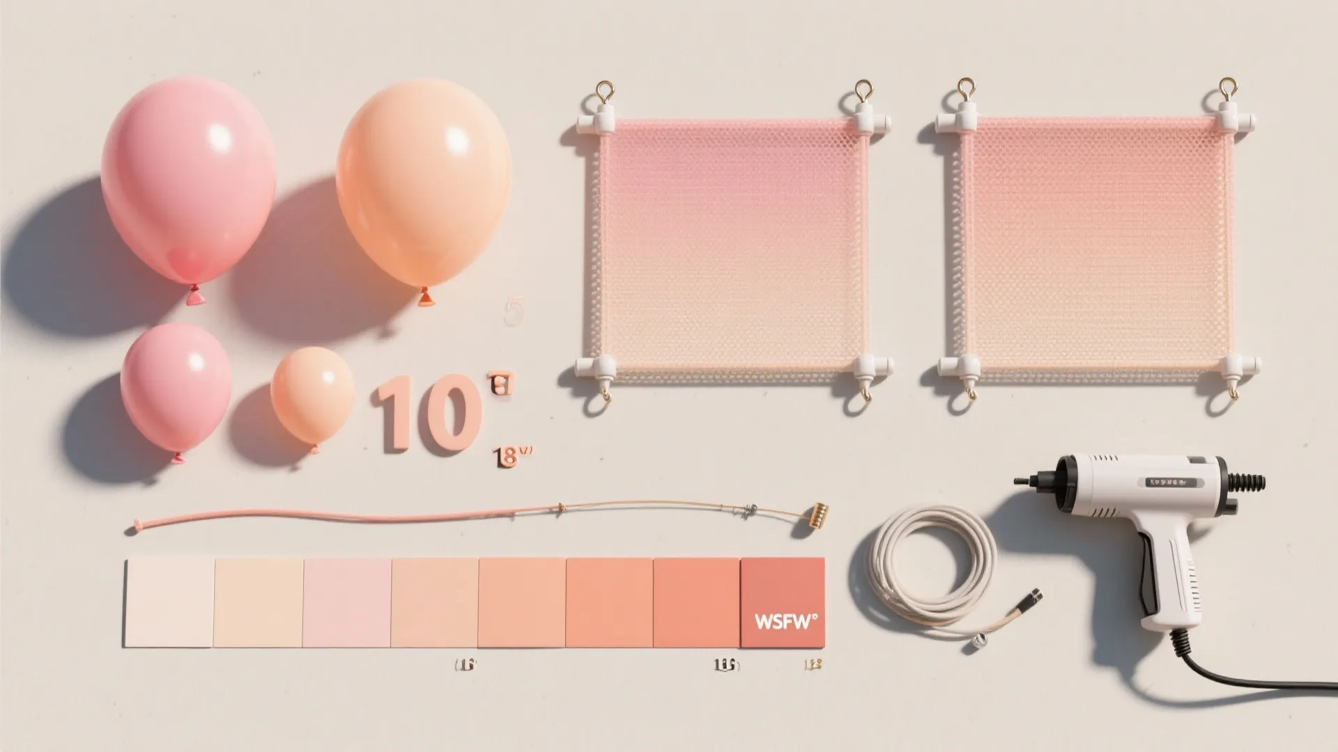 Pastel Ombre Backdrop for Cake Photos