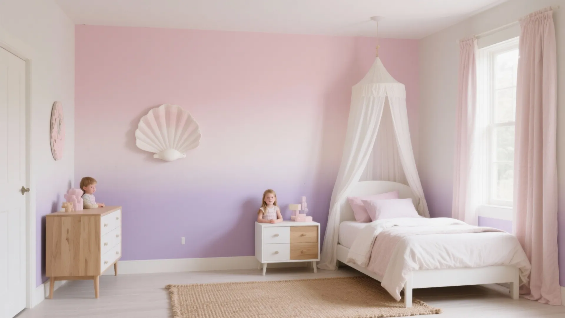 Soft Pastel Ombré Wall