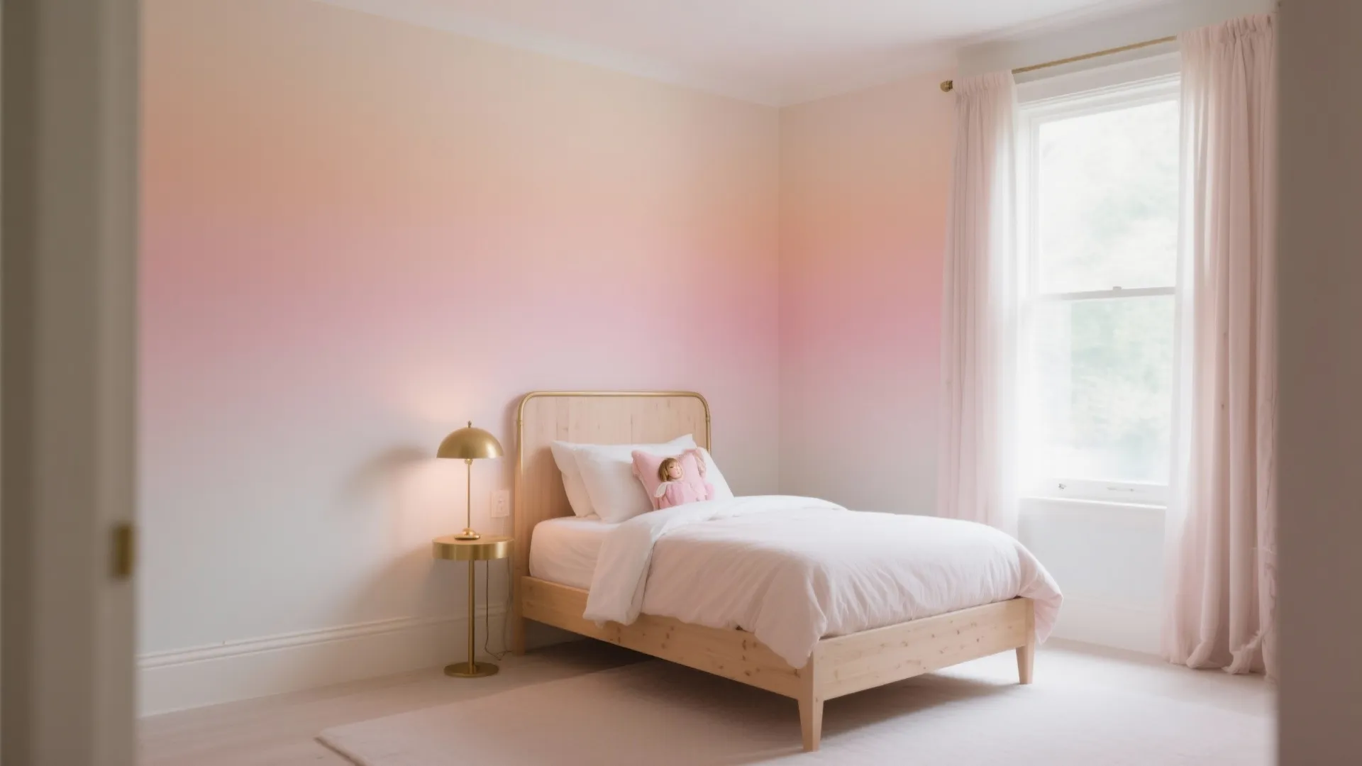Pastel Ombre Rainbow Wall