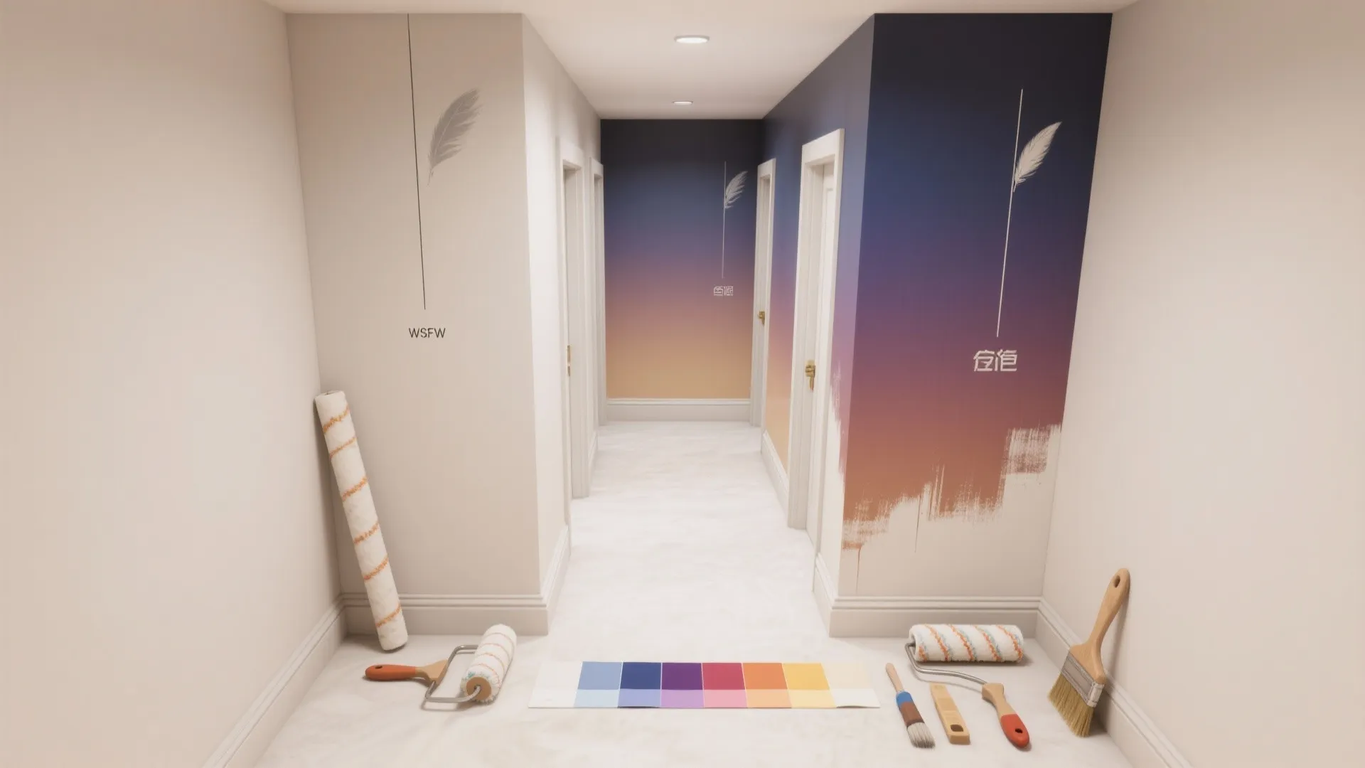 2) Vertical Ombre for Height