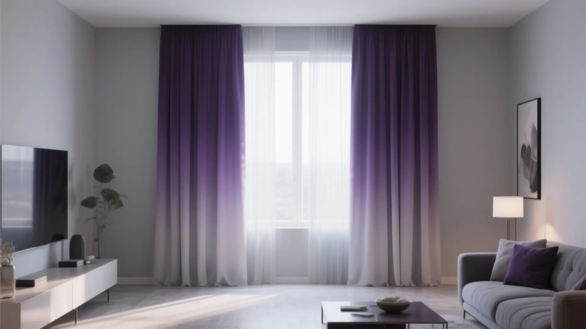 6. Ombre Curtains